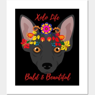 Xolo Floral Dog-Xolo Life Posters and Art